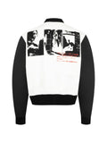 Givenchy bi-material blouson with photographic negative print