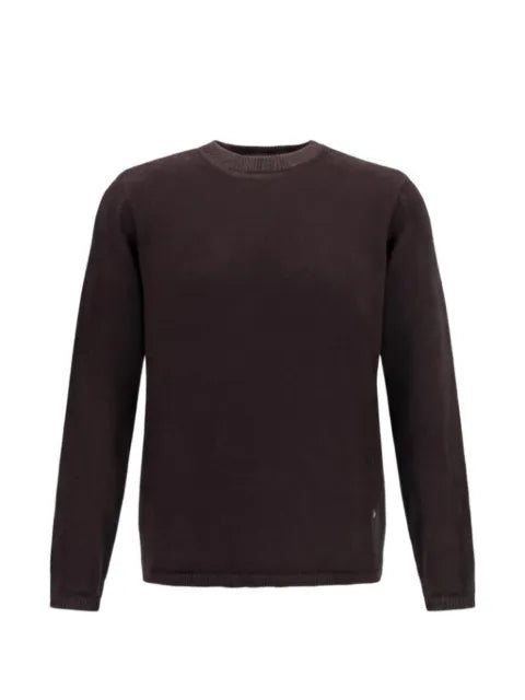 BROOKSFIELD crew-neck ribbed-trim sweater