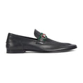 Gucci Men's Black Web Horsebit Loafers