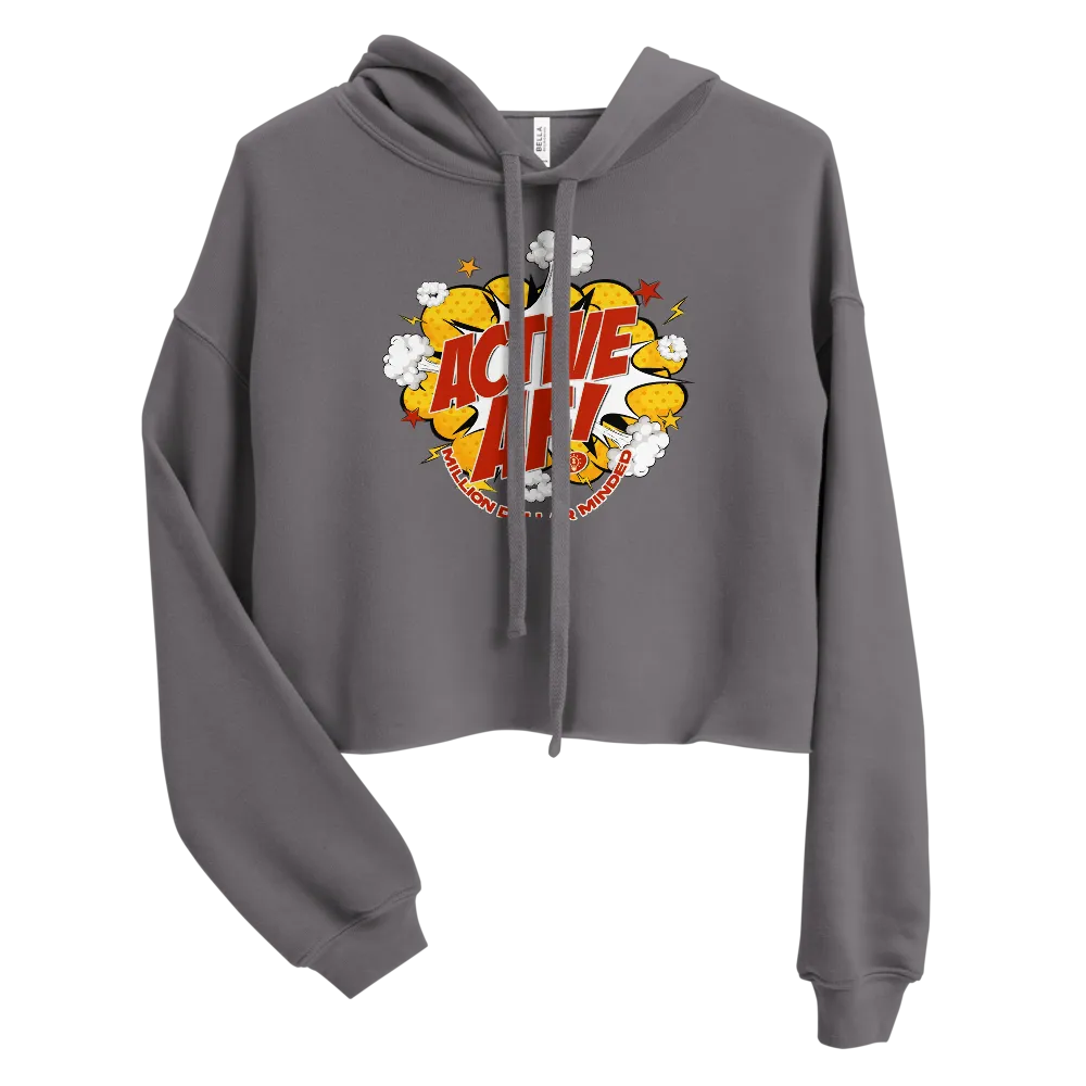 Active AF Animated Crop Hoodie