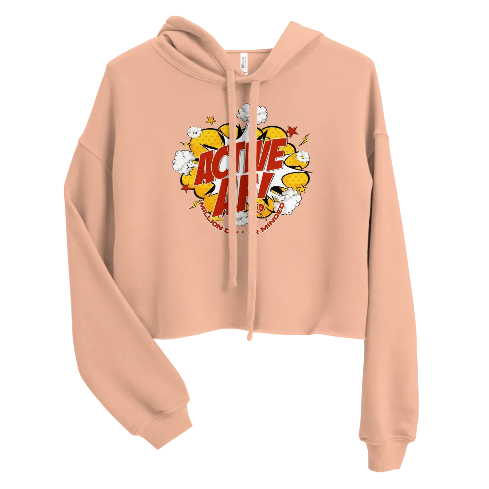 Active AF Animated Crop Hoodie