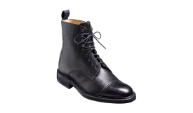 Barker Donegal Top-Cap Calf Leather Boot -  Black Calf