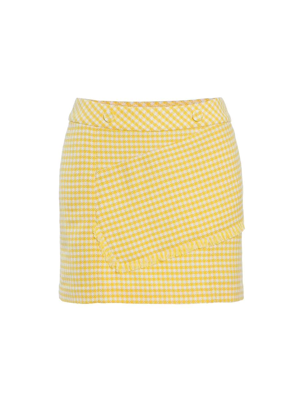 BORA AKSU Gingham Pattern Slim Fit Mini Skirt