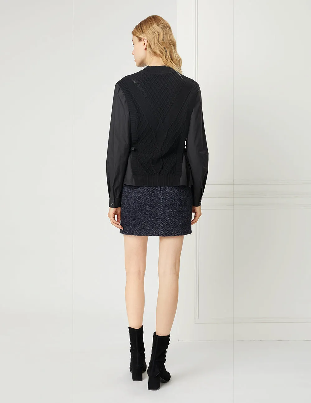 BORA AKSU WOOLLEN MINI SKIRT