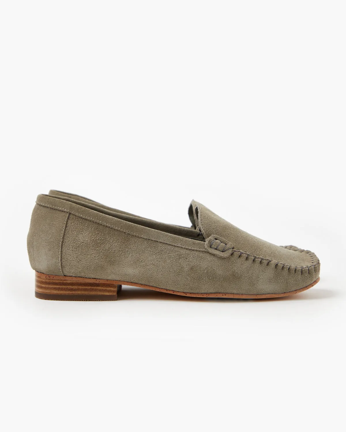 Cigar Suede Loafer - Sage