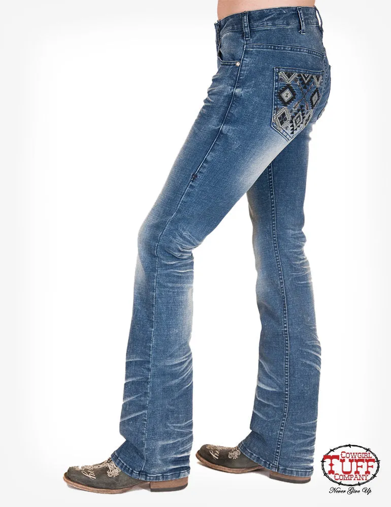 Cowgirl Tuff Festive Ladies Jeans