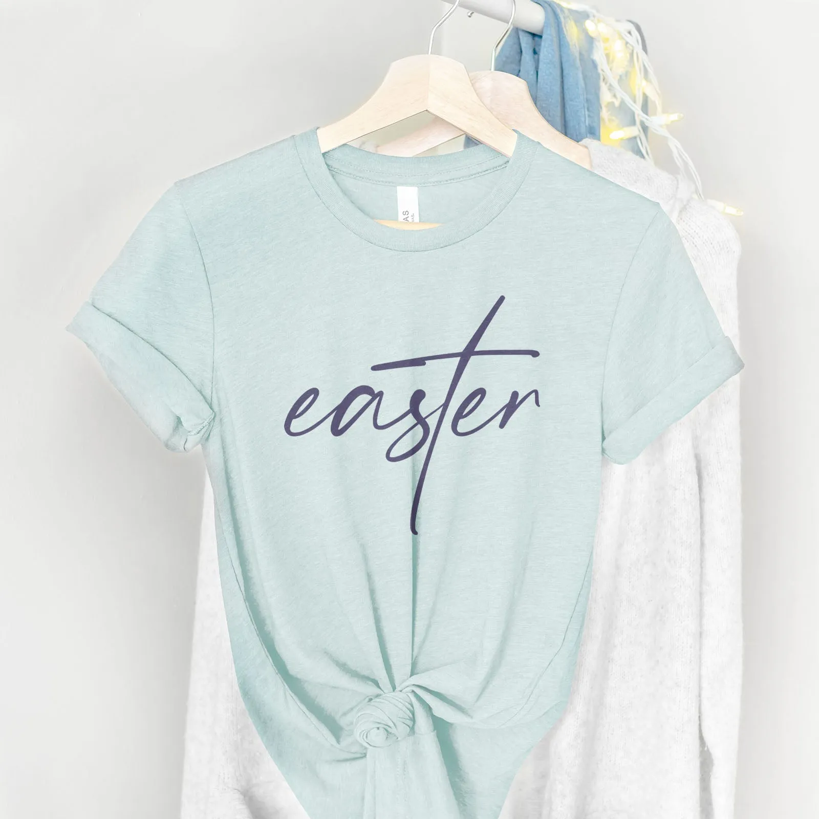 Easter Cross Tee Shirts For Women - Christian Easter T Shirts