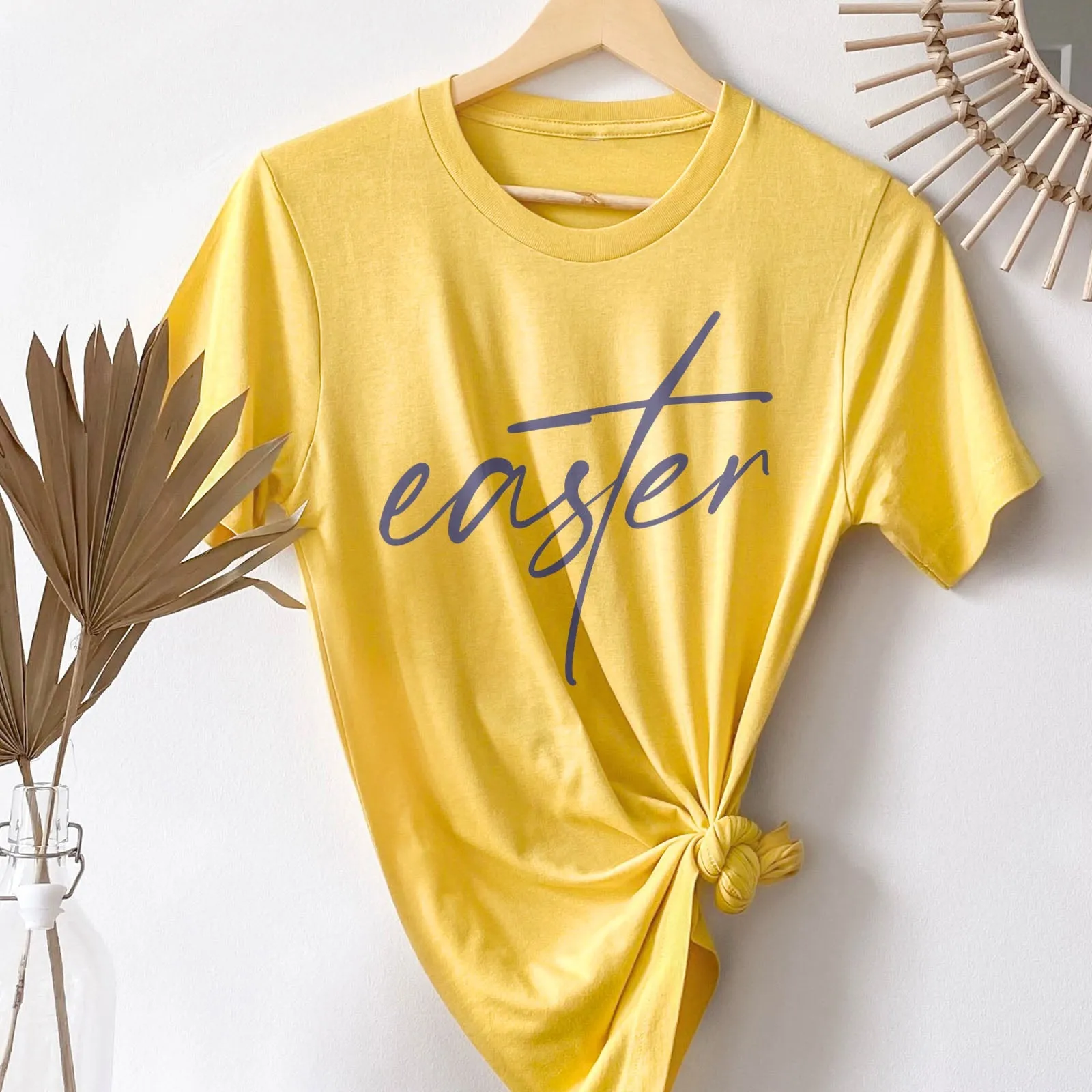 Easter Cross Tee Shirts For Women - Christian Easter T Shirts