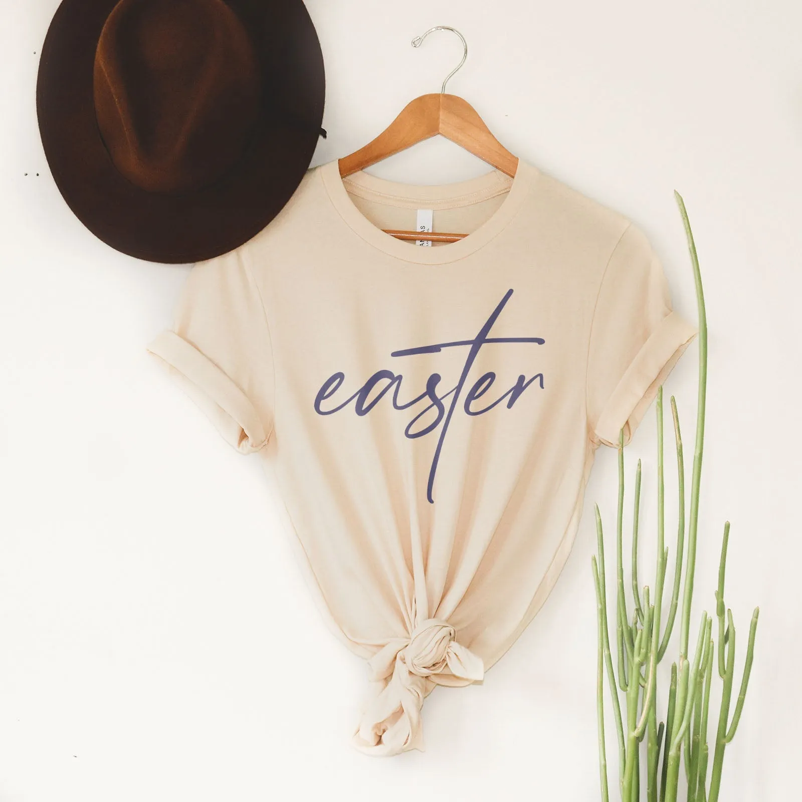 Easter Cross Tee Shirts For Women - Christian Easter T Shirts