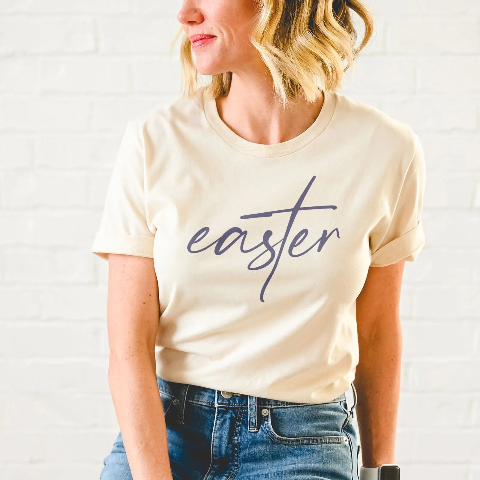 Easter Cross Tee Shirts For Women - Christian Easter T Shirts