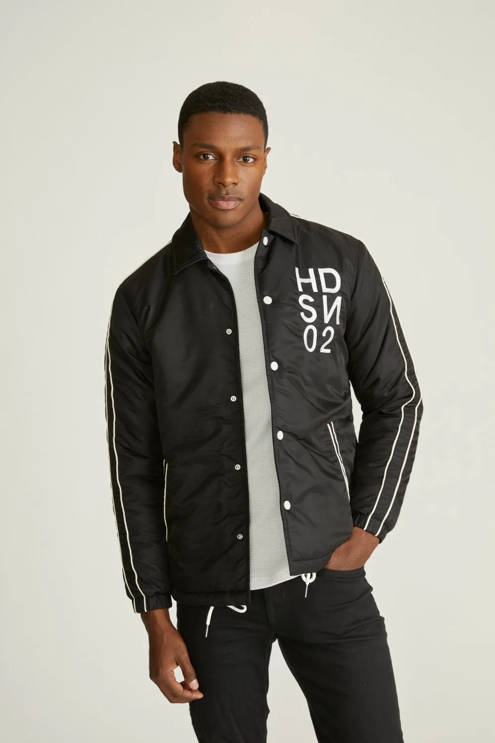 Hudson Jeans Nylon Coaches Jacket