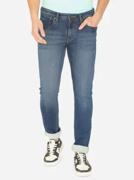 Ink Blue Washed Narrow Fit Jeans | Greenfibre