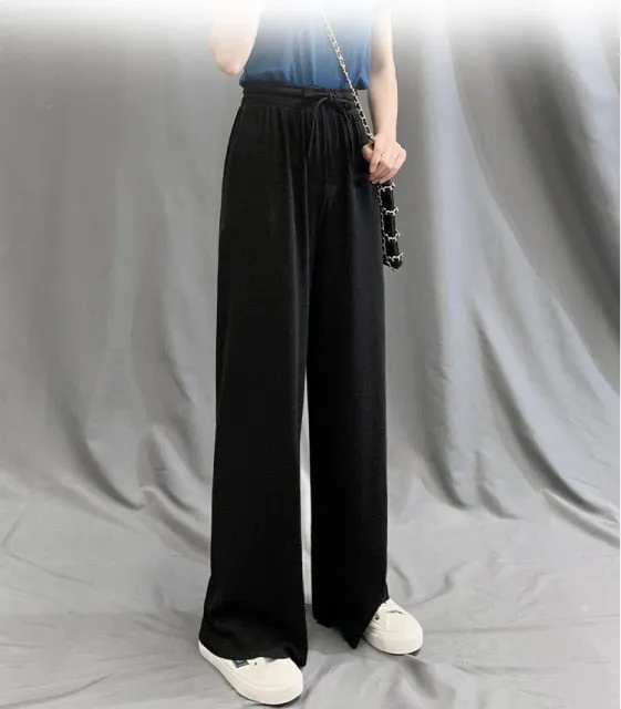 Jeans Women High Waist Street Embroidery Street Wide Leg Pants