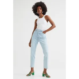 Light Blue Slim Mom High Jeans