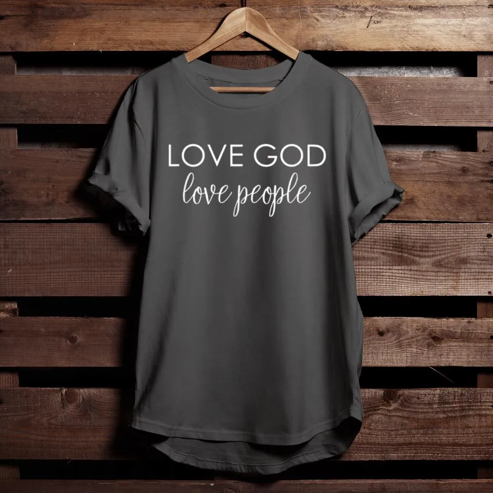 Love God Love People Shirt Vintage Christian Bible T-Shirt - Religious Shirts For Men & Women - Ciaocustom