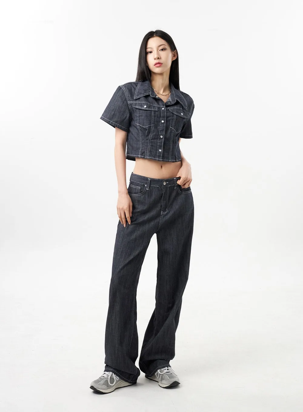 Low Rise Wide Pants CU312