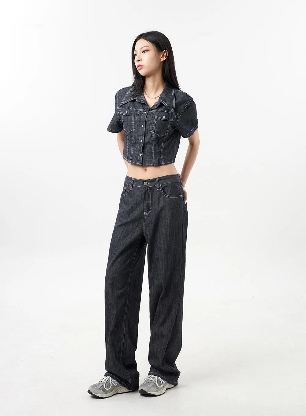 Low Rise Wide Pants CU312