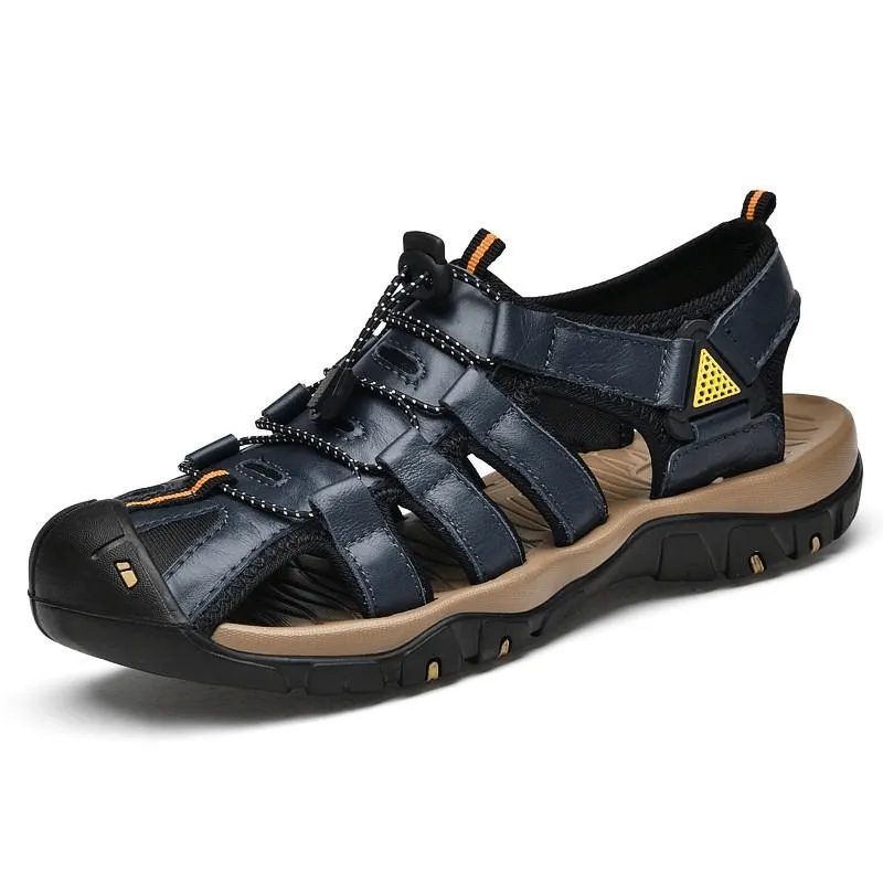 Men's Genuine Leather Lightweight Sandals / Outdoor Beach Shoes - SF0653