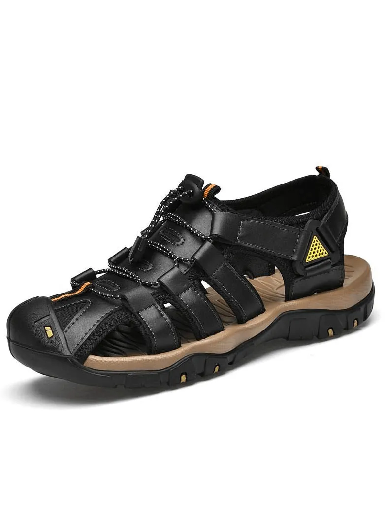 Men's Genuine Leather Lightweight Sandals / Outdoor Beach Shoes - SF0653