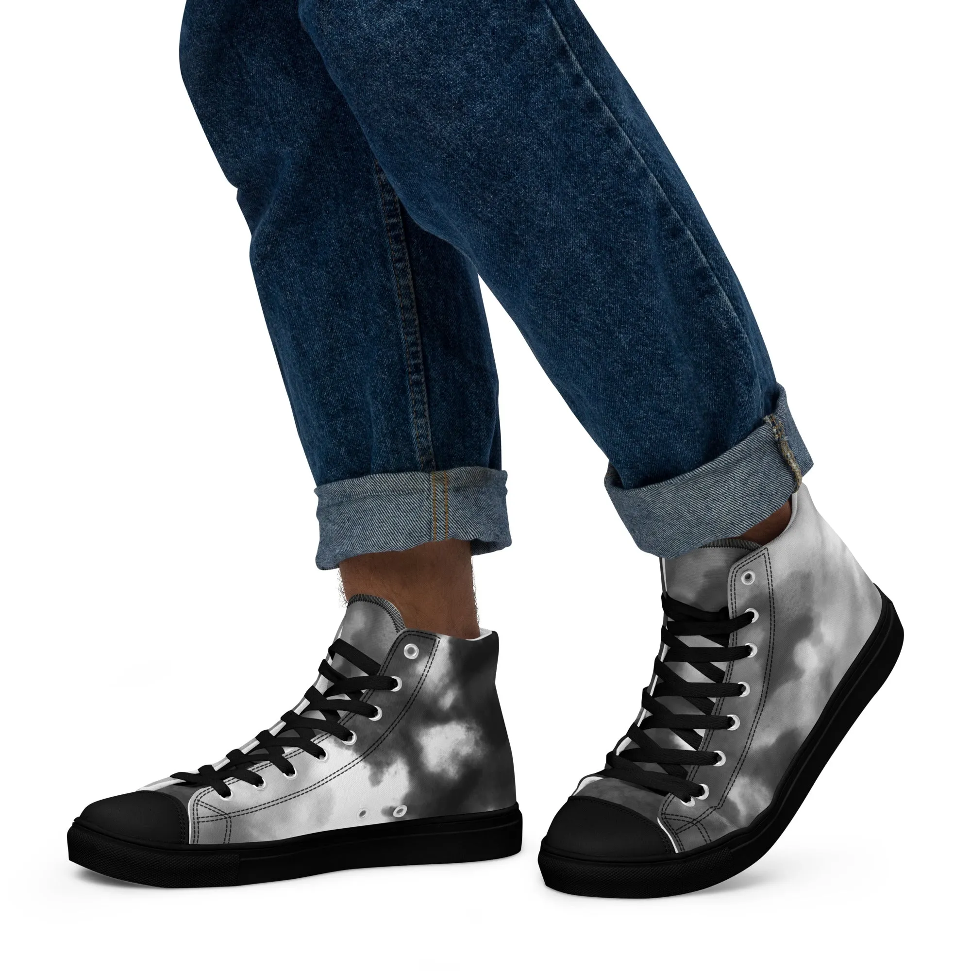 Menâ€™s high top canvas shoes