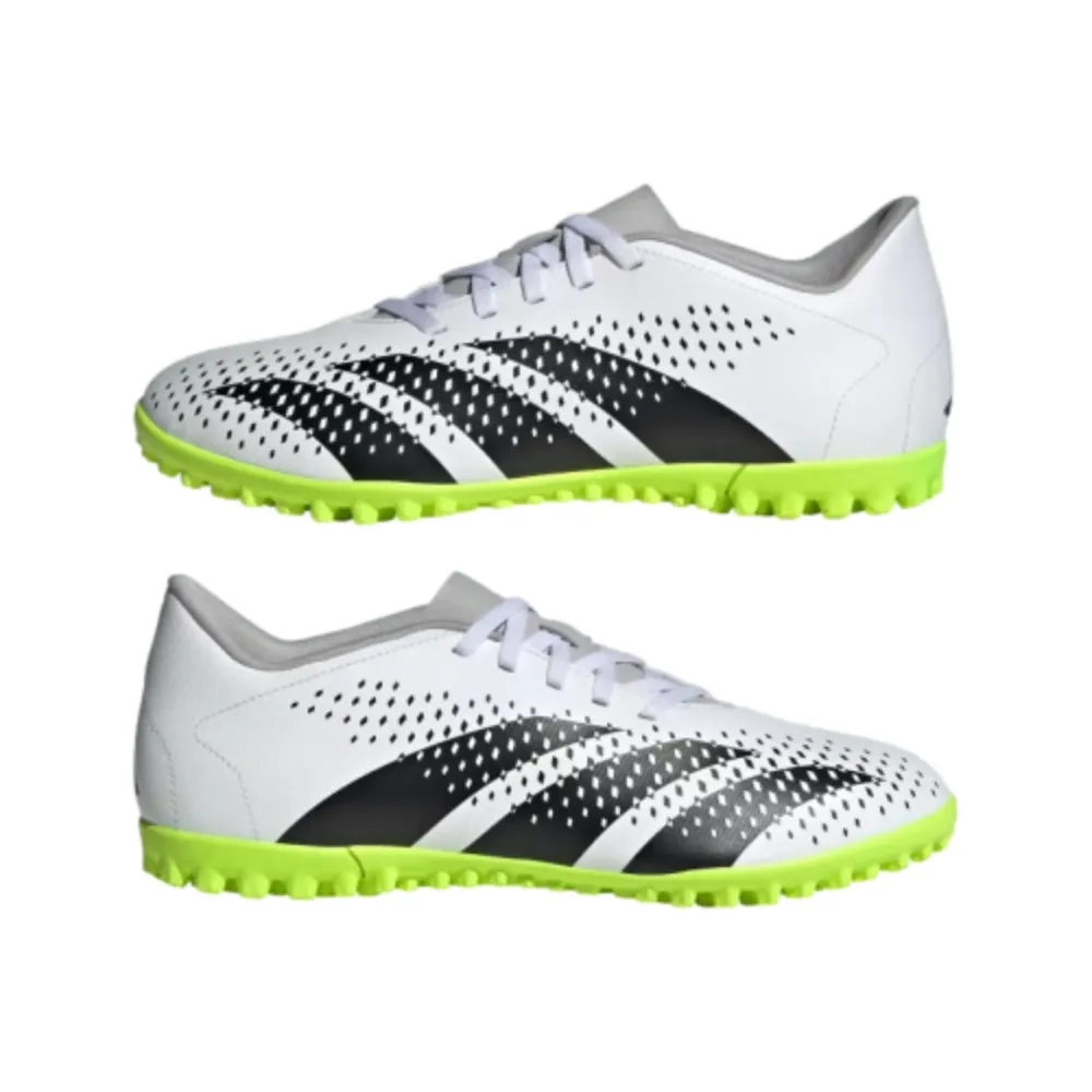 Men's Predator Accuracy.4 Turf Football Shoe (Cloud White/Core Black/Lucid Lemon)