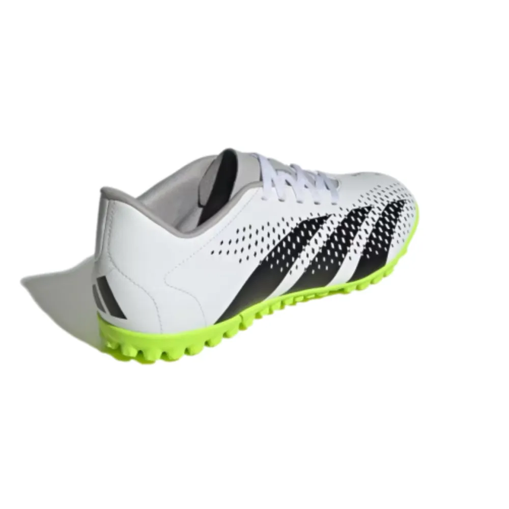 Men's Predator Accuracy.4 Turf Football Shoe (Cloud White/Core Black/Lucid Lemon)