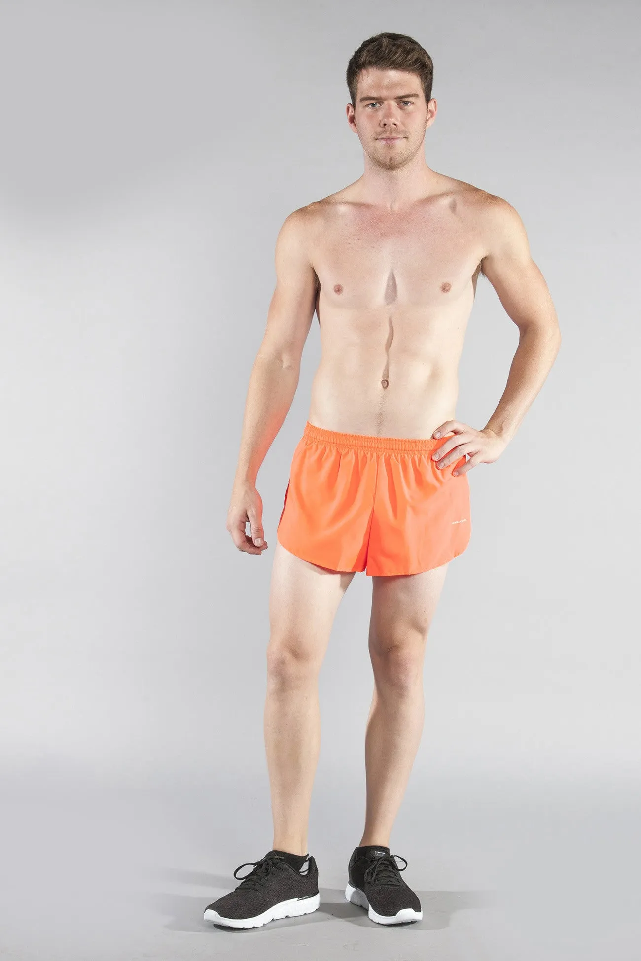 Men's Solid 1" Elite Split Shorts - Neon Sunkiss