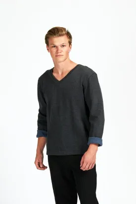 Mens Sweater Banana Republic Vneck/Black/Asst