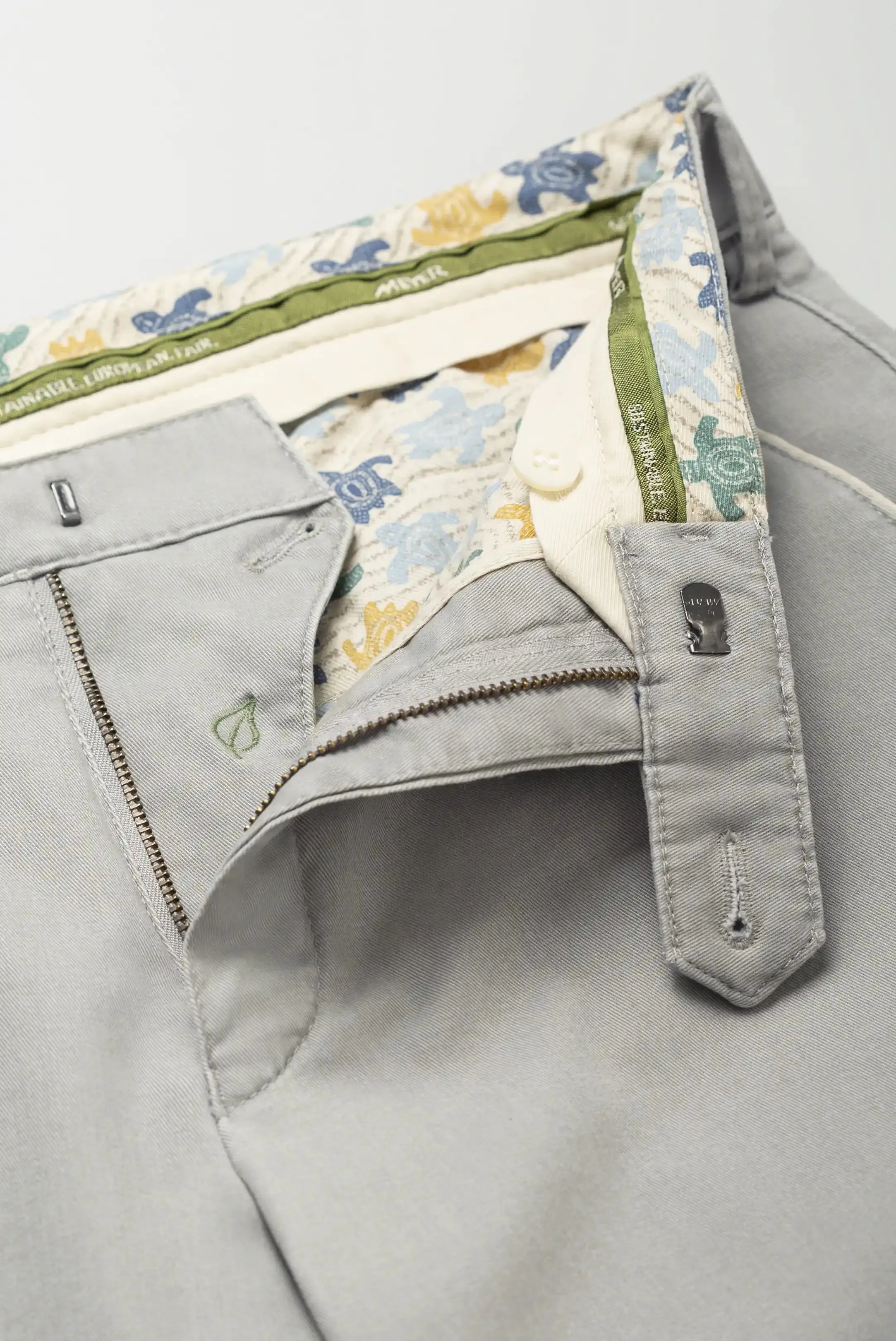 MEYER New York Trousers - 5000 Soft Twill Chino - Grey Beige