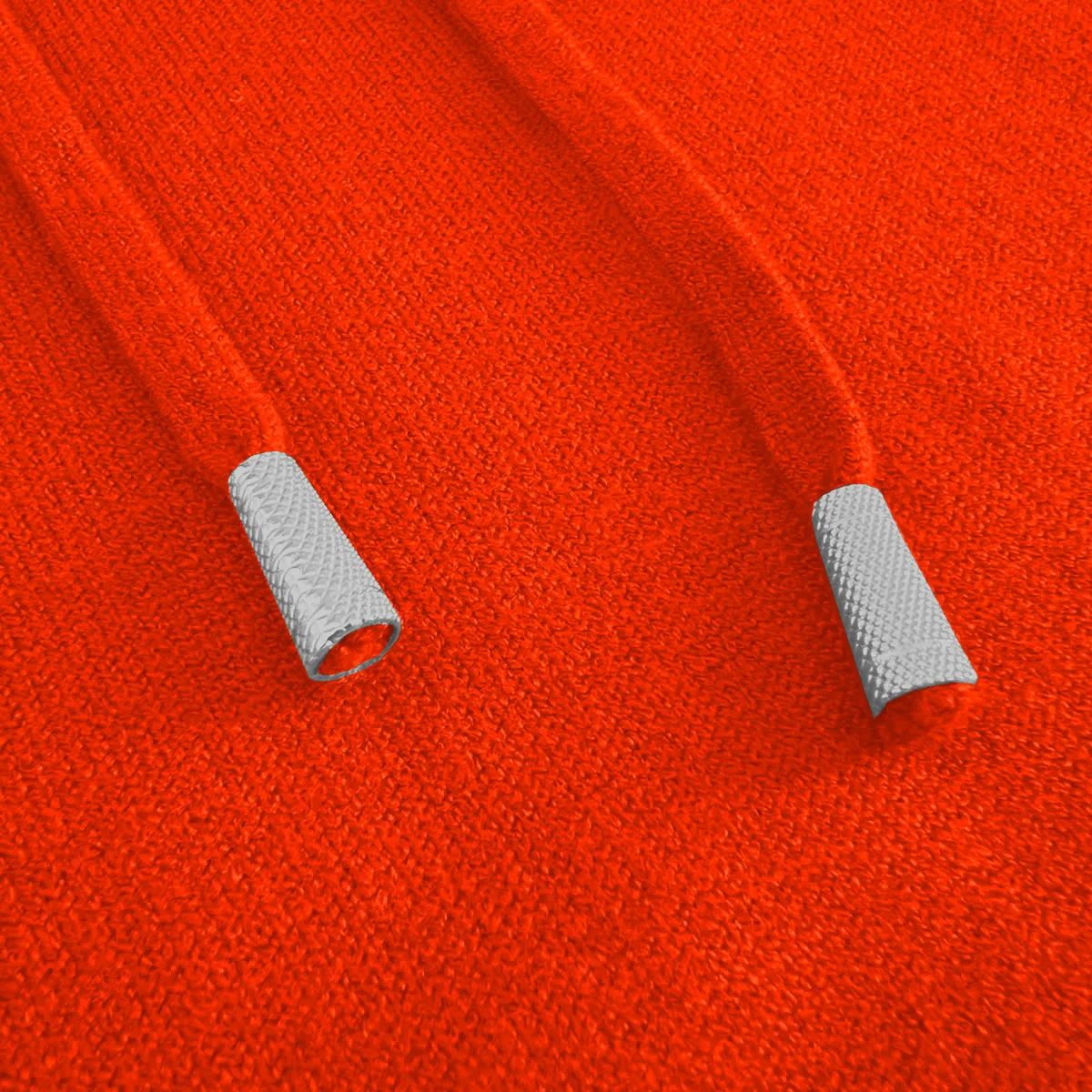 Orange Mens Knit Pullover Hoodie Sweater