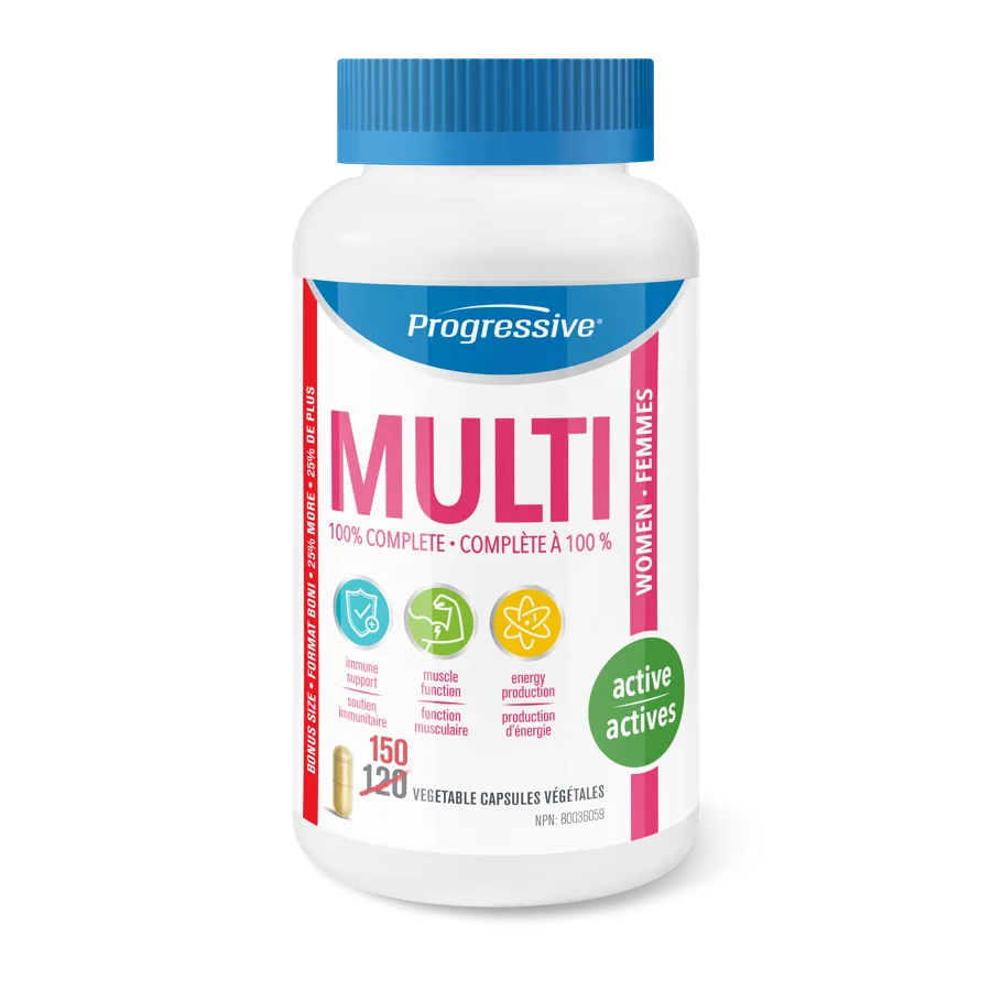 Progressive Multivitamin Active Women Bonus 150 Capsules