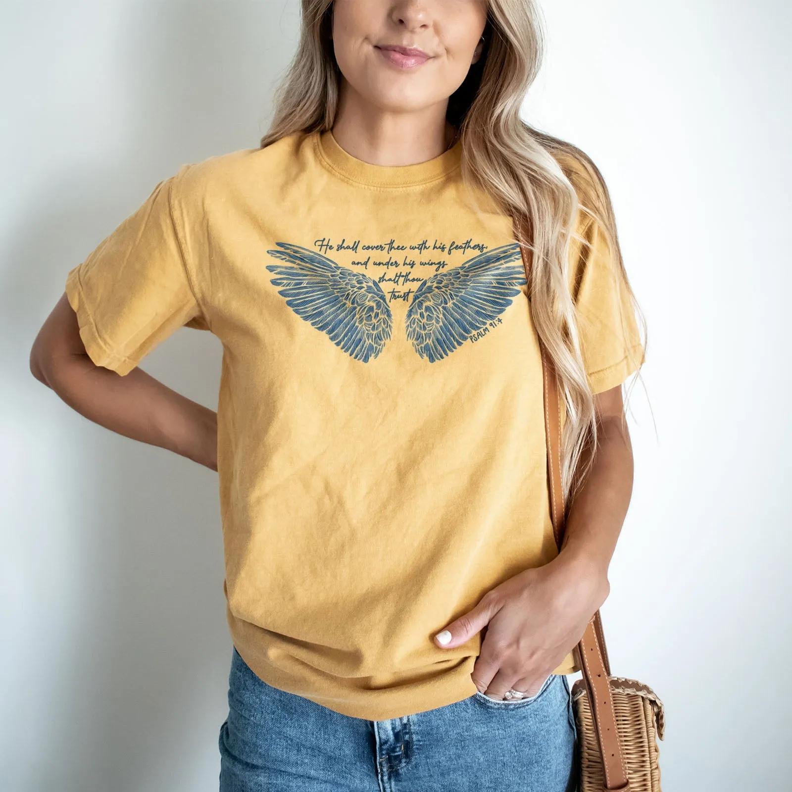 Psalms 91:4 Tee Shirts For Women - Christian Shirts for Women - Religious Tee Shirts