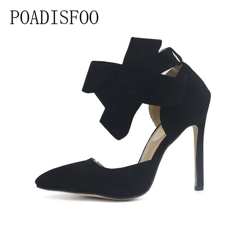 "New Trendy Fashion  Pointed High Heels Females, Shallow Mouth, Sexy Bow, Women, Feminino, Ladies Pumps, Wedding, Office, Party Shoes"