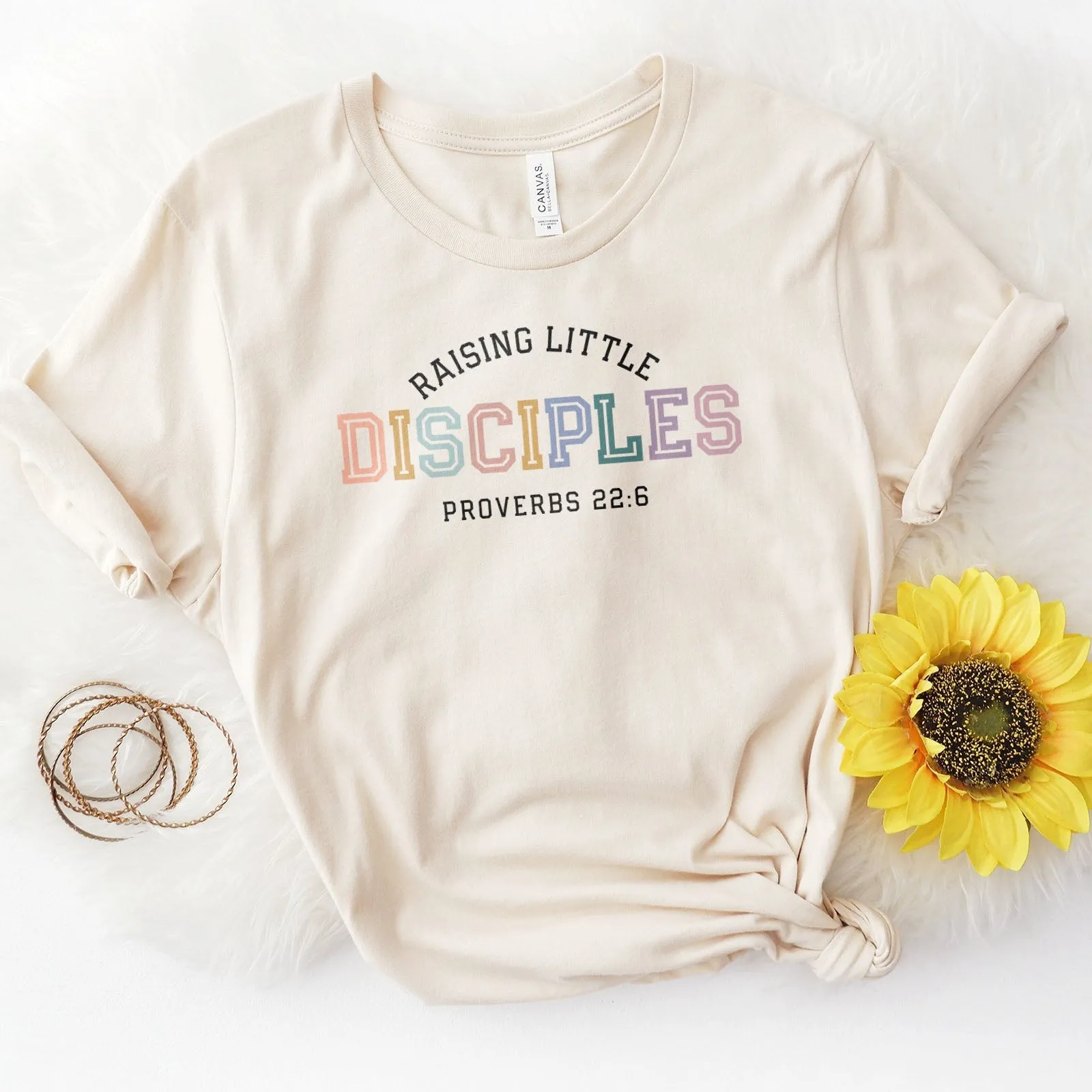 Raising Little Disciples Proverbs 22:6 Tee Shirts For Women - Christian Shirts for Women - Religious Tee Shirts