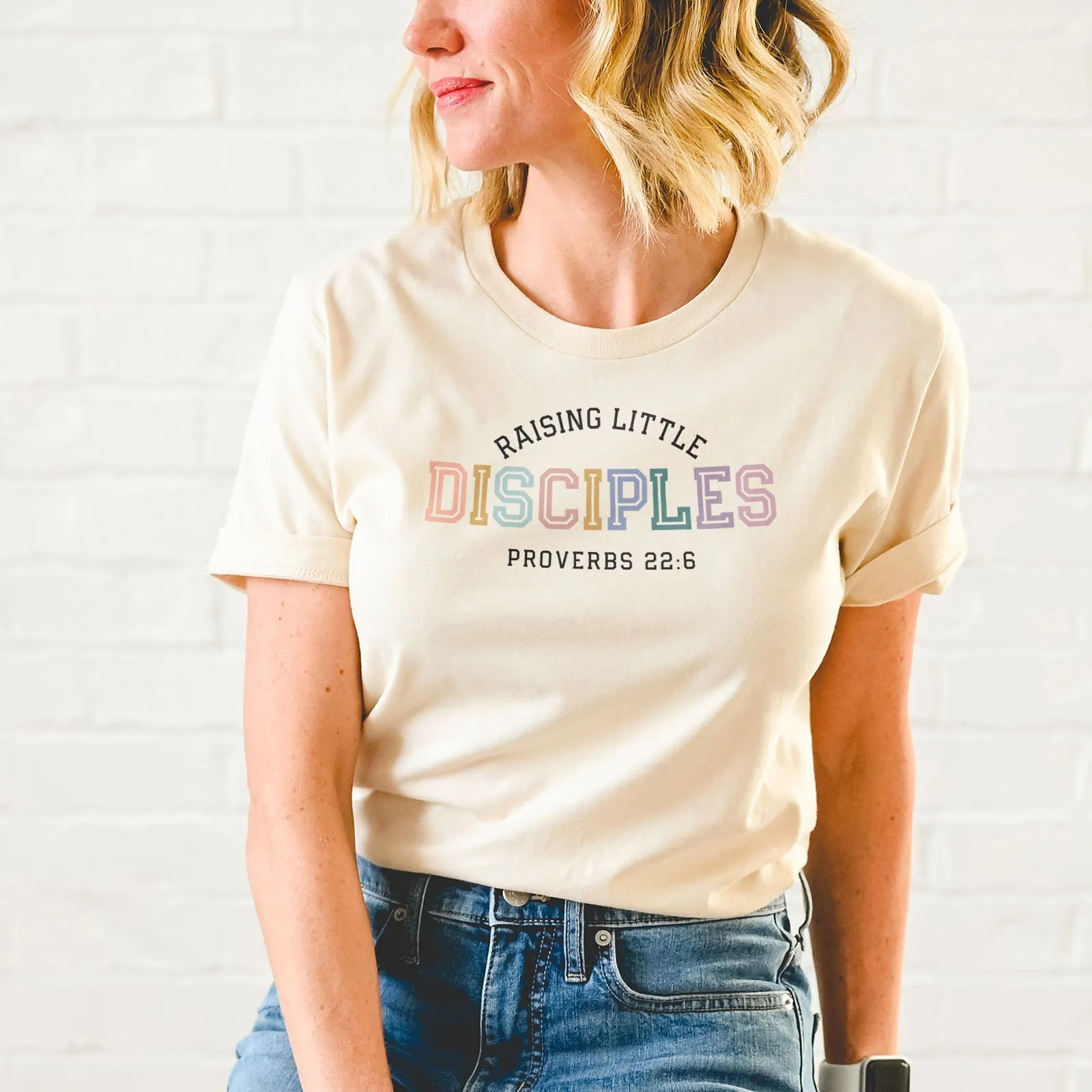 Raising Little Disciples Proverbs 22:6 Tee Shirts For Women - Christian Shirts for Women - Religious Tee Shirts