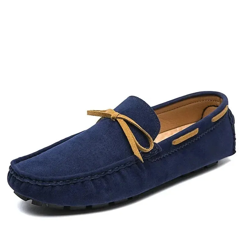 Size 38~48 New Men Loafers Moccasins Casual Genuine Leather Shoes Fashion Men Slip on Driving Shoes Summer Style For Men