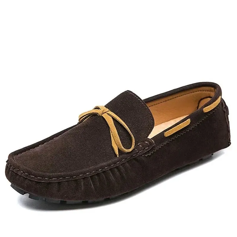 Size 38~48 New Men Loafers Moccasins Casual Genuine Leather Shoes Fashion Men Slip on Driving Shoes Summer Style For Men