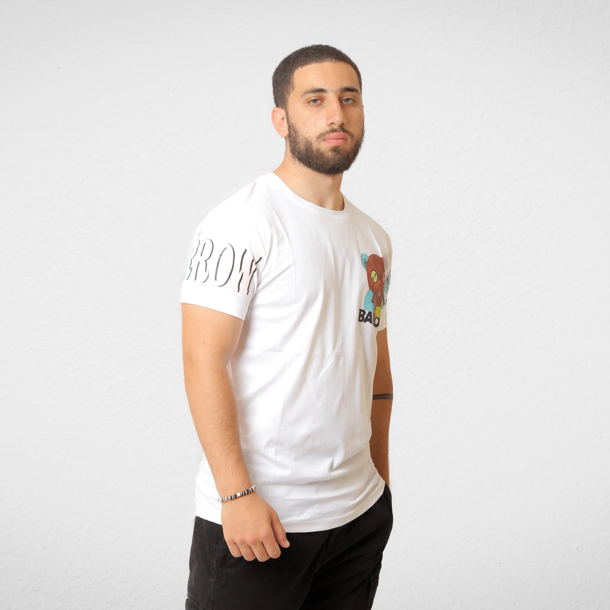 T-shirt (Unisex) - Bear - White