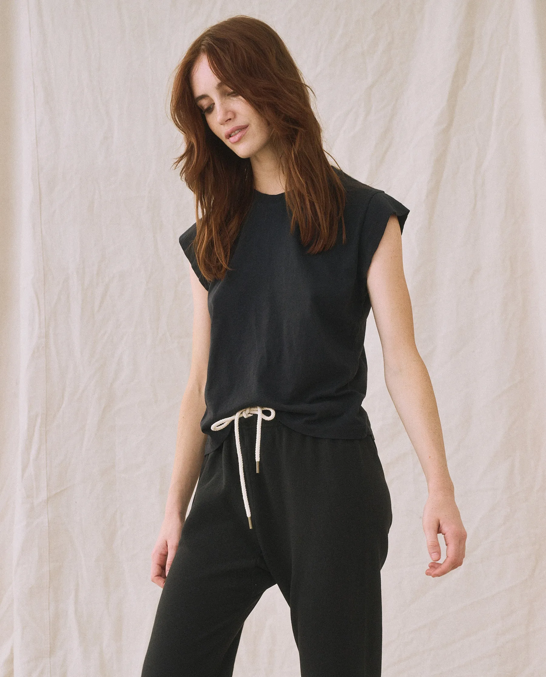 The Peak Shoulder Tee. -- Almost Black