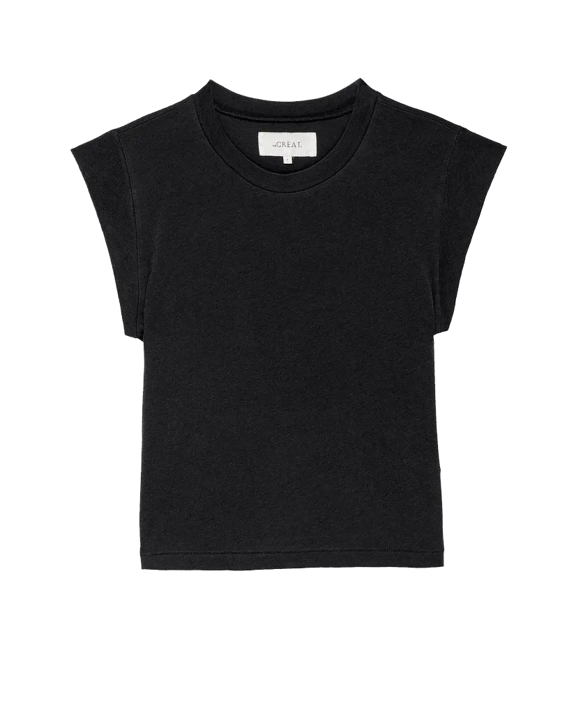 The Peak Shoulder Tee. -- Almost Black