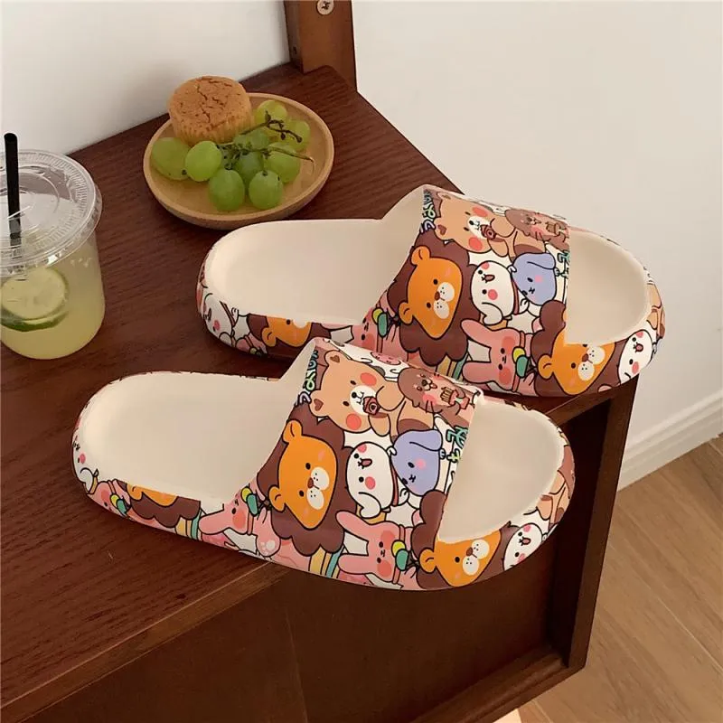 Toleet Alien Cartoon Women Slipper Bathroom Non-slip Shoes Home Super Soft Badroom Slippers Fashion Flip Flops New Female Shoes