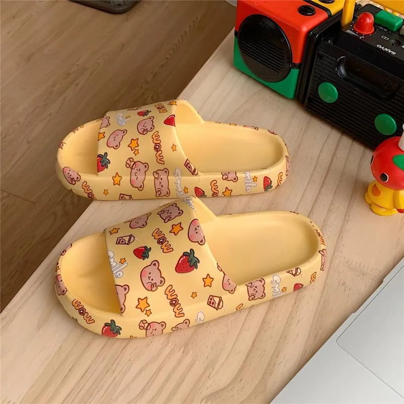 Toleet Alien Cartoon Women Slipper Bathroom Non-slip Shoes Home Super Soft Badroom Slippers Fashion Flip Flops New Female Shoes