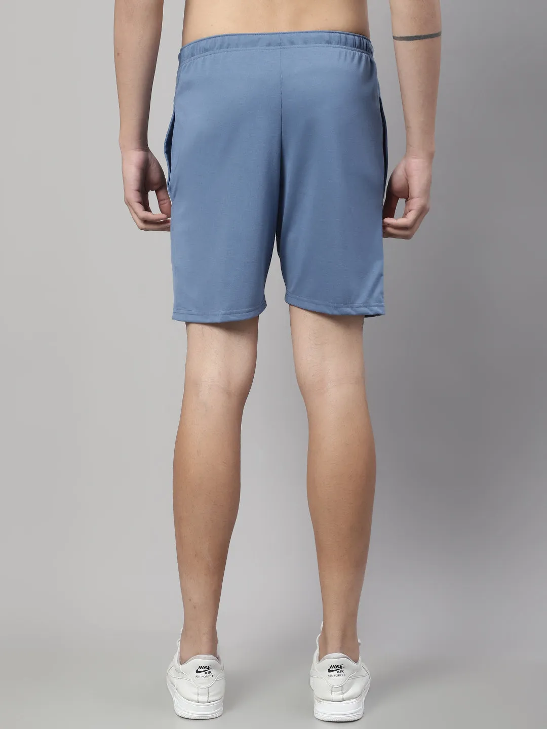 Vimal Jonney Dark Grey Regular fit Cotton Shorts for Men