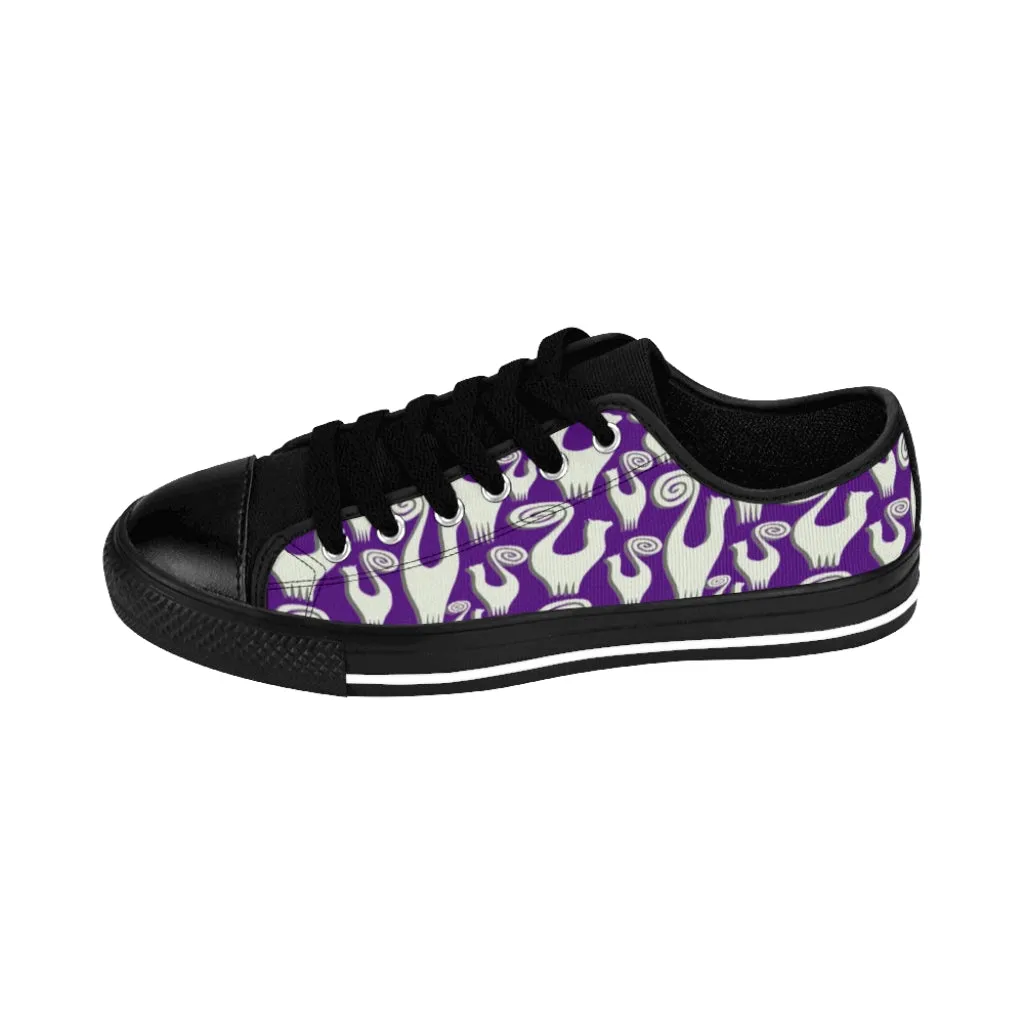 Violet Snooty Cats Women's Sneakers