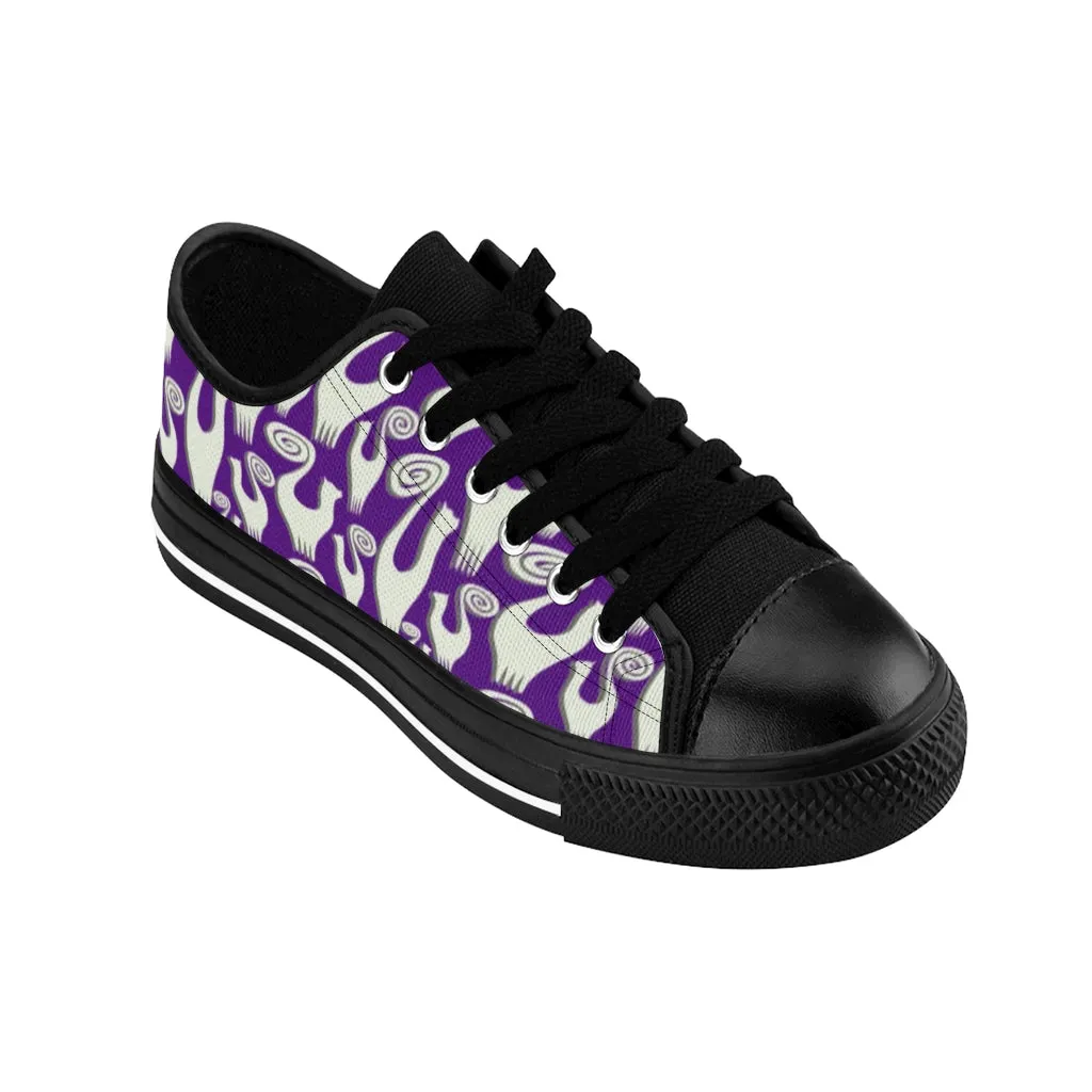 Violet Snooty Cats Women's Sneakers