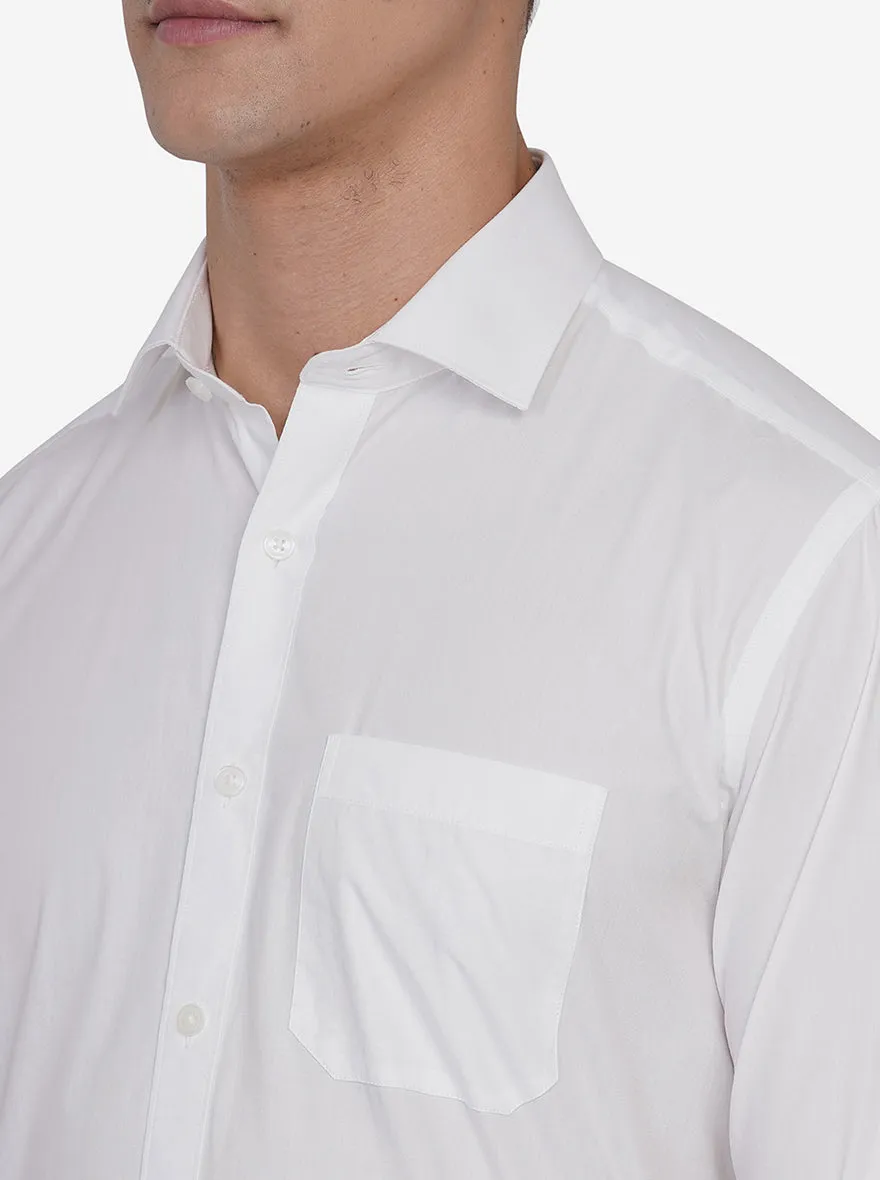 White Premium Cotton Formal Shirt for Men