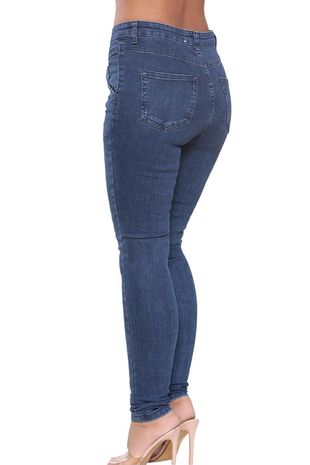 Womens Skinny Stretch Jeans - UK 8